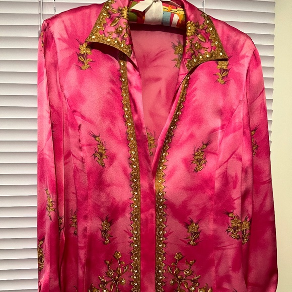 Escada pink silk blouse - Picture 1 of 7